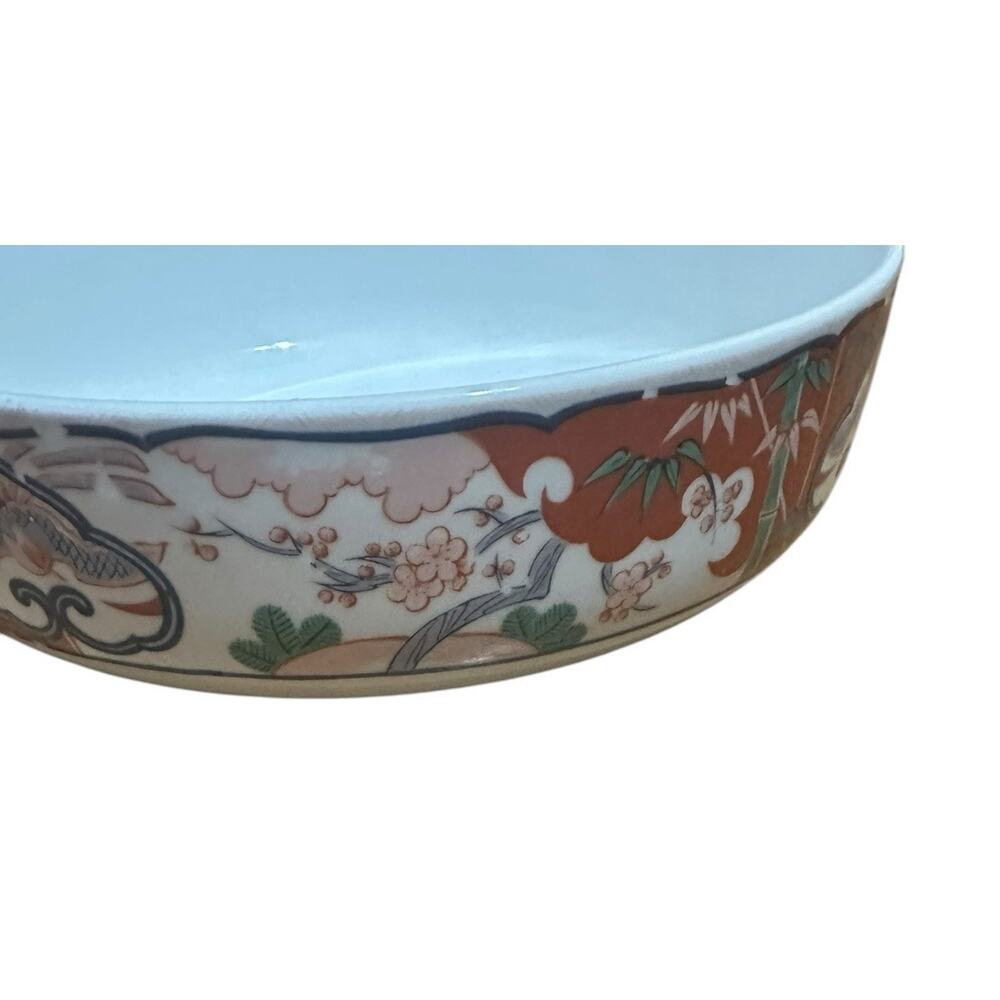 Vintage Georges Briard Heirloom Imari Fine China Large Serving Bowl Oriental 10" - Picture 15 of 16